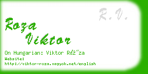 roza viktor business card